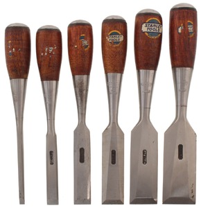 Stanley Rule & Level, No. 50: Superb Set Of Six "Everlasting" Chisel