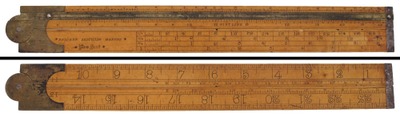 Belcher Bros. & Company, New York, New York: Two-Foot, Two-Fold Folding Rule