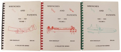Shockley, Don/Tulsa, Ok: "Wrenches And Patent S" Books V. 1,2 & 3
