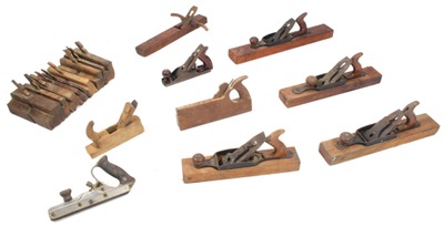 Assorted Makers: Lot Of Assorted Wood & Iron Woodworking Planes