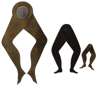 Assorted Makers: Three Pairs Of "Ladyleg" Calipers