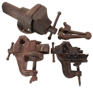 Assorted Makers: Lot Of Four Clean Small Vises