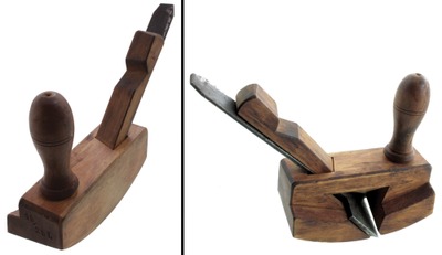 Unmarked: Rare Curved Sole "Backenhobel" Plane