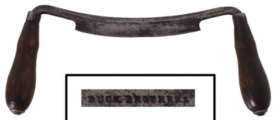 Buck Brothers, Millbury, Massachusetts: Early 4" Blade Draw Knife