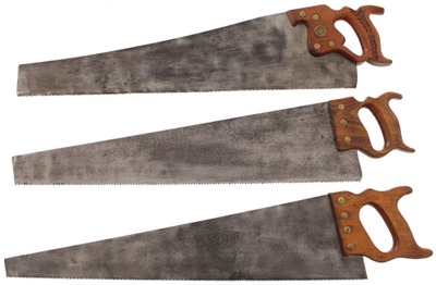 Assorted Makers: Lot Of Three Clean Hand Saws