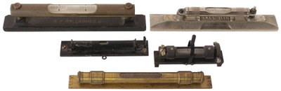 Assorted Makers: Five Precision Machinist's Levels