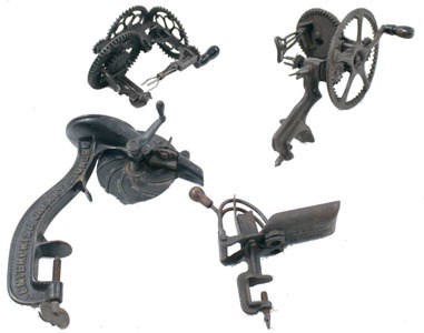 Assorted Makers: Four Cast Iron Kitchen Machines