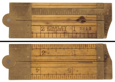 Stanley Rule & Level, No. 13: Six Inch/Two Fold Folding Rule