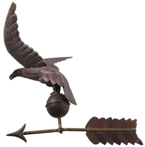 Unmarked: Spread-Winged Eagle W'vane Finial