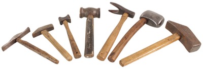 Assorted Makers: Lot Of Metal Wkg. Hammers