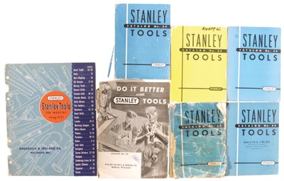 Stanley Rule & Level: Lot Of Seven Orig. Tool Catalogue