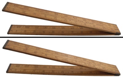 Stanley Rule & Level, No. 31 1/2: Early Shrinkage Folding Rule