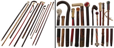 Assorted Makers: Lot Of Asst. G'man's Walking Sticks