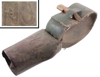 Unmarked: Early Solid Brass Cow Bell
