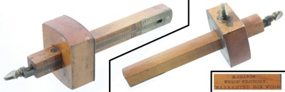 H. Chapin, Union Factory, Pine Meadow, Connecticut: Boxwood Mortise & Marking Gauge