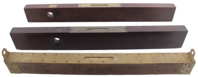 Assorted Makers: Three Tropical Hdwd. Spirit Level
