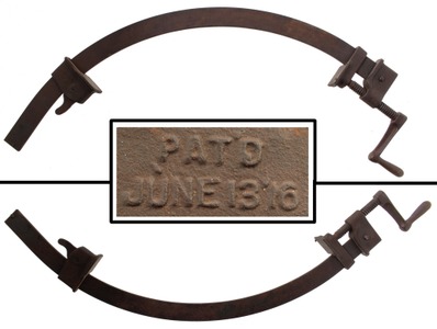 Hartford Clamp Company, E. Hartford, Connecticut: Rare Curved Boat Builder's Clamp