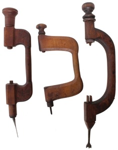 Assorted Makers: Three "Primitive" Wooden Braces