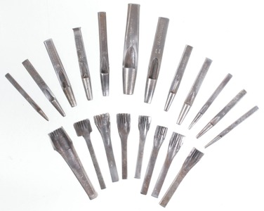 C.S. Osborne & Company, Newark, New Jersey: Working Set Of Clean Leather Tools