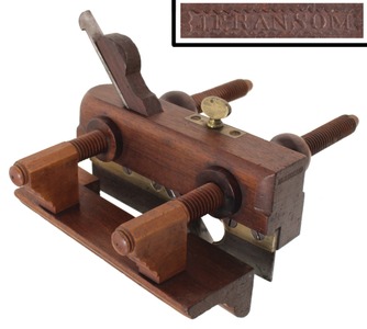J.F. Ransom (Watertown, New  York): Unhdld. R'wood Plow Plane