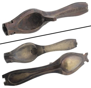 Jean Marie Bazin: Early Bronze Spoon Casting Mold