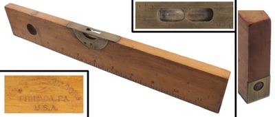 Henry Disston & Sons, Philadelphia, Pennsylvania: Boxwood Rule & Level Combination