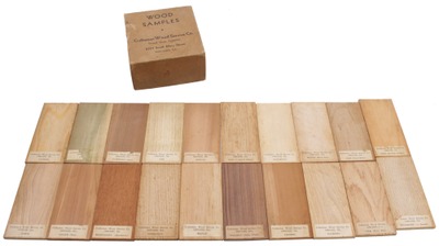 Craftsman Wood Service Co.: Orig. Sample Box Of Wood Samples