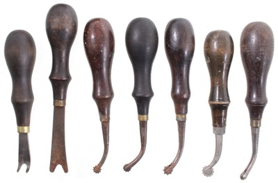 Assorted Makers: Lot Of Clean & Usabl Leather Tools