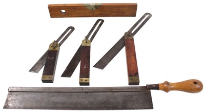 Assorted Makers: Five Philadelphia Mk Woodworking Tools
