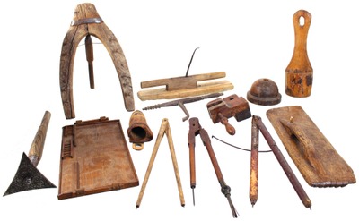 Unmarked: Early Wooden Items Opportunity Lot
