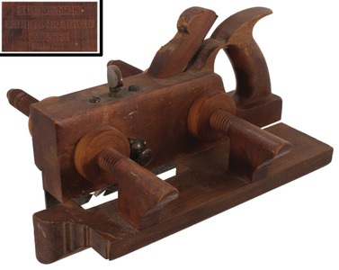 H.L. James, Williamsburg, Massachusetts: Handled Screw Arm Plow Plane