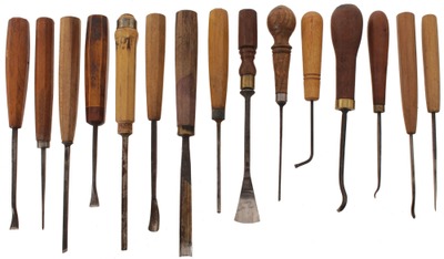 Assorted Makers: Wkg. Set Of Clean Carving Tools