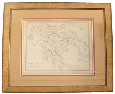 Soc. For The Diffusion Of Useful: Nicely Framed Map Of Ancient Greece