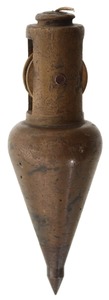 Unmarked: Unus. Integral Reel Plumb Bob
