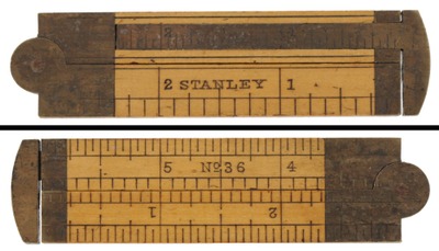 Stanley Rule & Level, No. 36: Six-Inch/Two-Fold Folding Rule