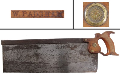 Harvey W. Peace, Brooklyn, New York: Most Unus. 20" X 6" Tenon Saw