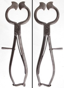 Unmarked: Pair Of Early Type Sugar Tongs