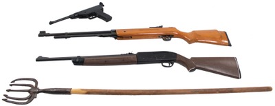 Assorted Makers: Lot Of Three Clean Pellet Guns