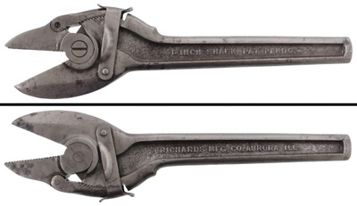 Richards Manufacturing Company, Aurora, Illinois: Paquette's Patent "Shark" Wrench