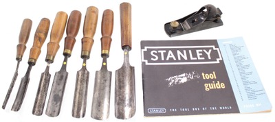 Buck Brothers, Millbury, Massachusetts: Wkg. Set Of Seven "Tang" Gouges