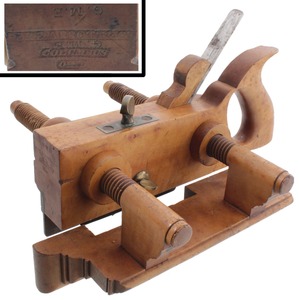 Gere, Abbot & Company, Columbus, Ohio: Handled B'wood Screw Arm Plow Plane