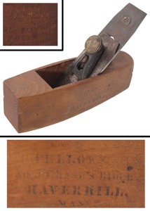 Taber Plane Company, New Bedford (Unmarked): Taber's Patent Smoothing Plane