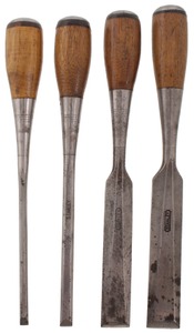 Stanley Rule & Level, No. 20: Wkg. Set Of Four "Everlasting" Chisel