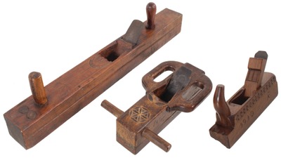 Unmarked: Three Carved & Decorated Woodworking Planes