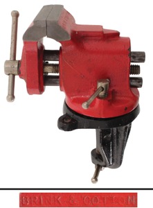 Brink & Cotton Manufacturing Company, Bridgeport, Connecticut: Unused 2 1/2" Jaw Screw-On Bench Vise