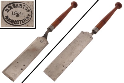 D.R. Barton & Company, Rochester, New York: Rare Crank Neck 3" Carpenters Slick