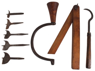 Assorted Makers: Three 18th Century Woodworking Tools