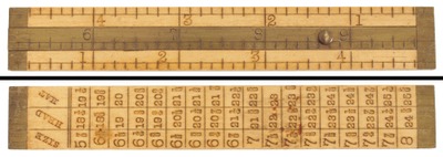 STANLEY (Unmarked), No. 212: Boxwood Hatter's Rule