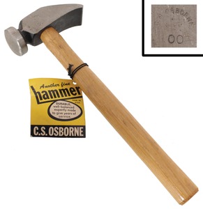 C.S. Osborne & Company, Newark, New Jersey, No. 00: Unused Small Size Cobbler's Hammer