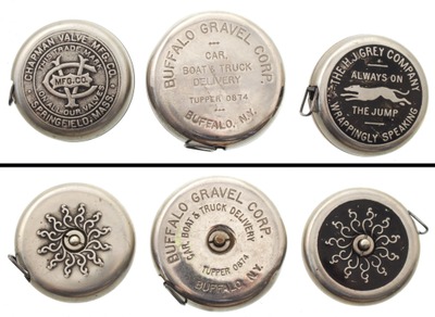 Lufkin Rule Company, Saginaw, Michigan: Three Extra Clean Advert. Tape Measure